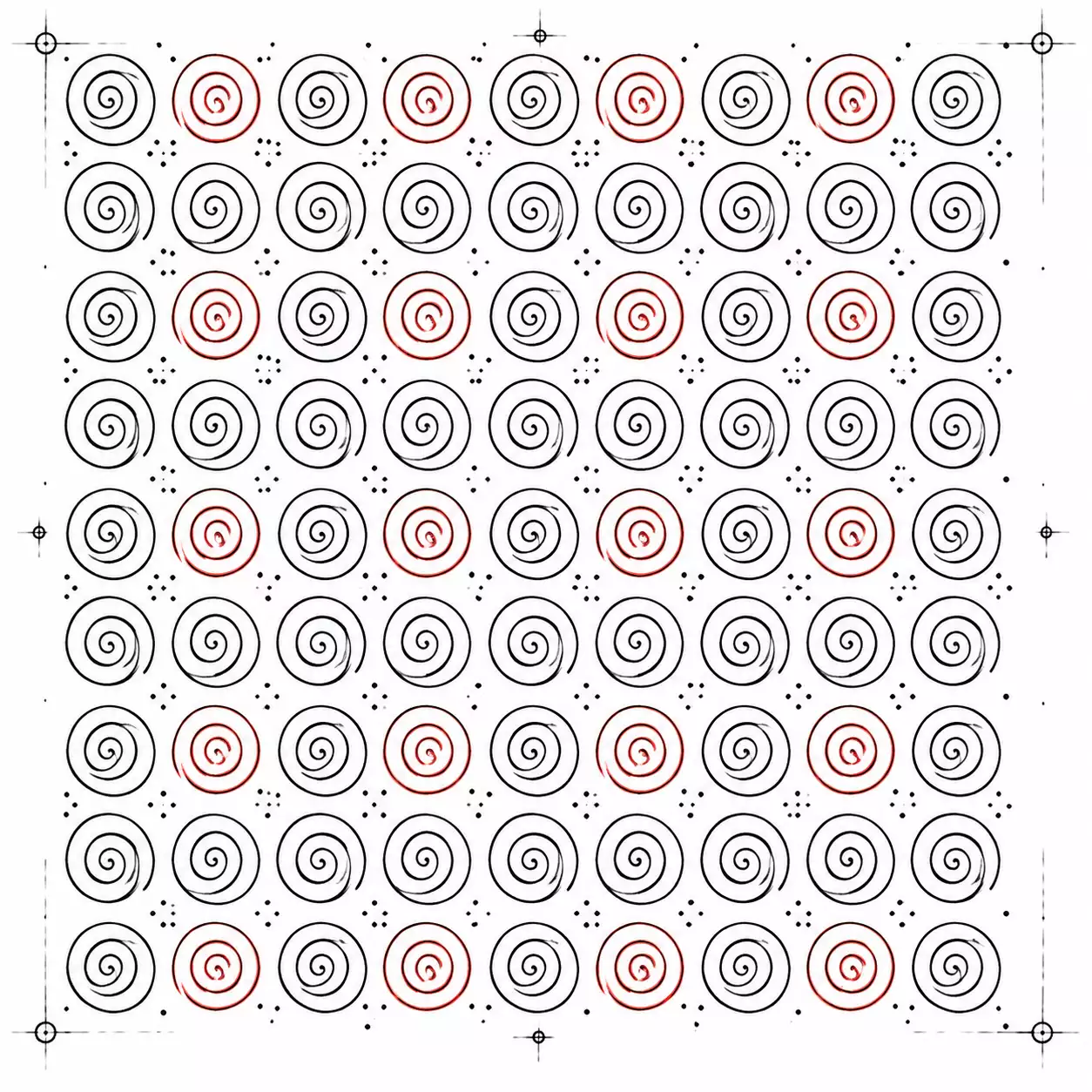 Spirals pattern