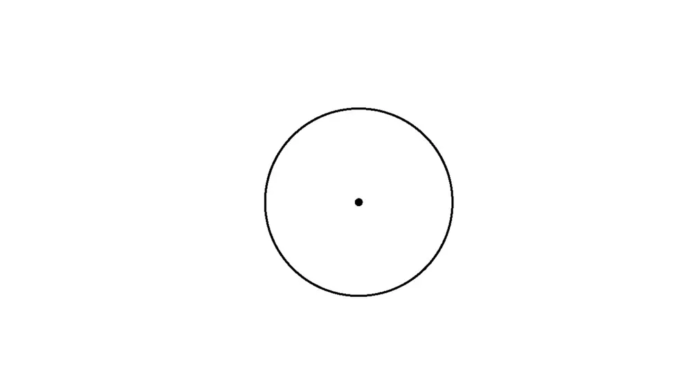 The first construction stage: a single circle