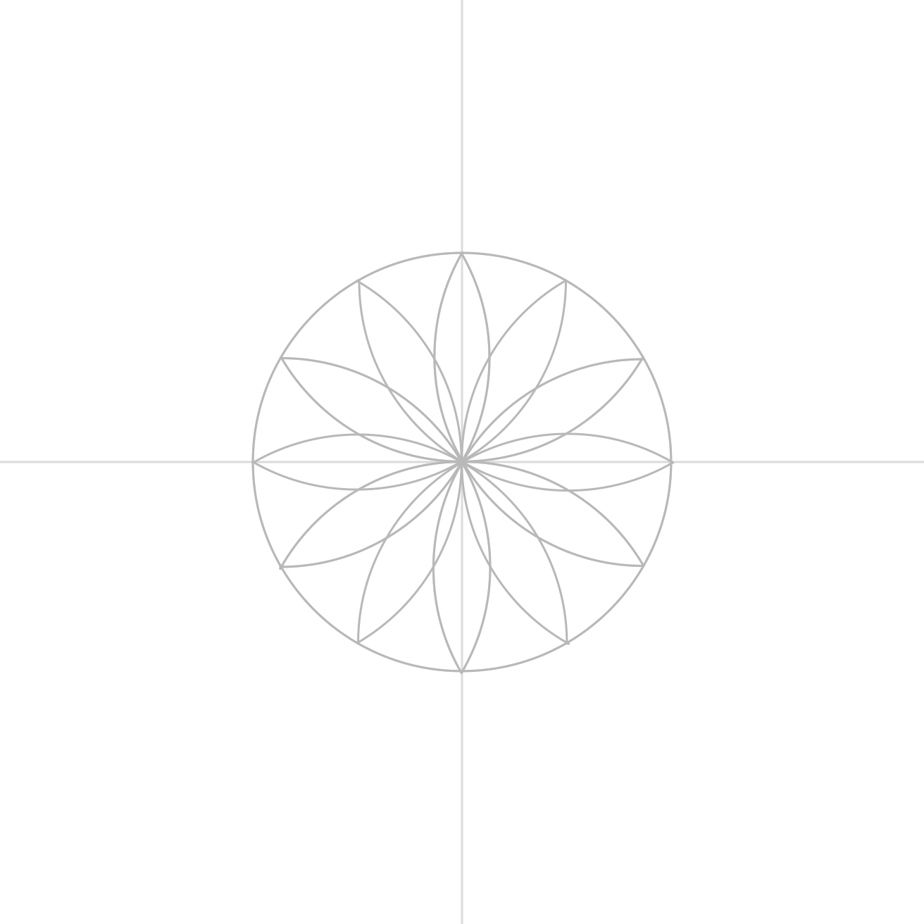 The completed second layer of the mini mandala