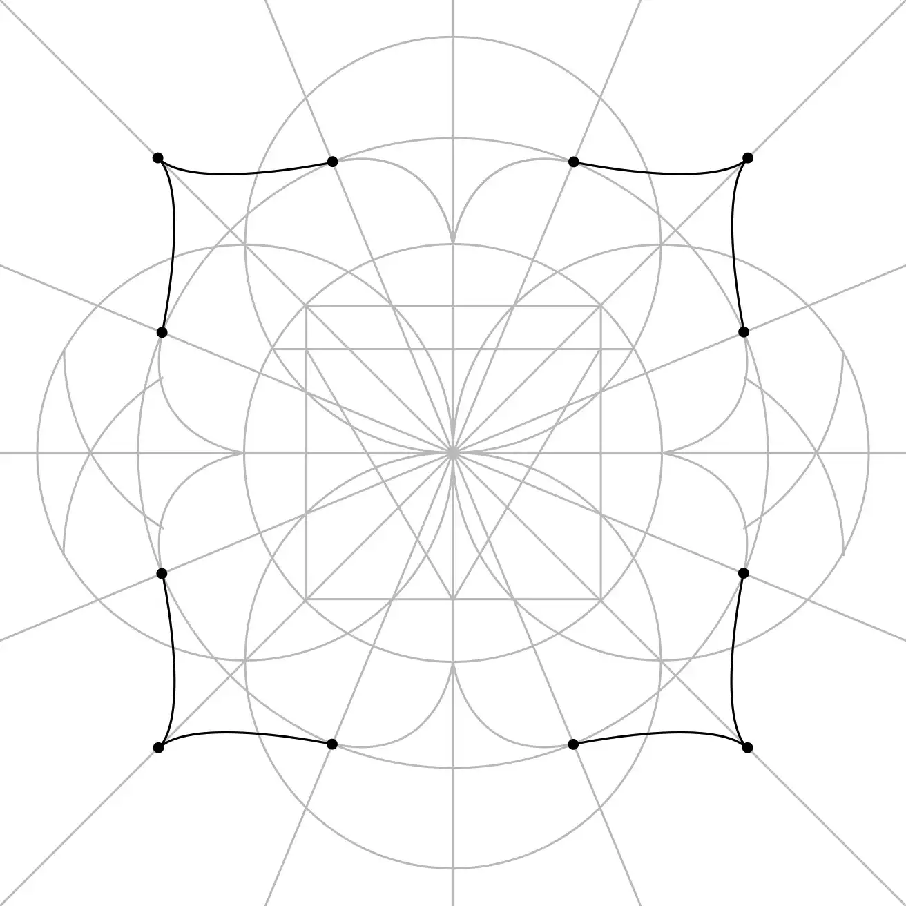 Petal tips added to the Root Chakra symbol