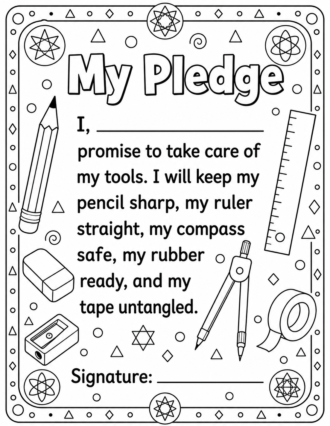 Tool Pledge activity
